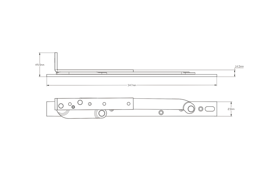 【沃特牌】VT-337 特重型5.0上懸窗撐